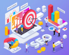 seo-isometric-concept-with-monitoring-traffic-symbols-isolated_1284-32006 Isometric illustration of SEO traffic, analysis and monitoring with charts and a target