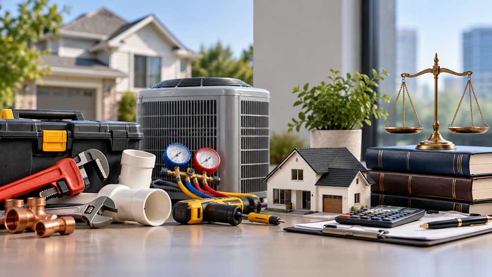 Home service professionals for plumbing, HVAC, electrical, pest control and cleaning