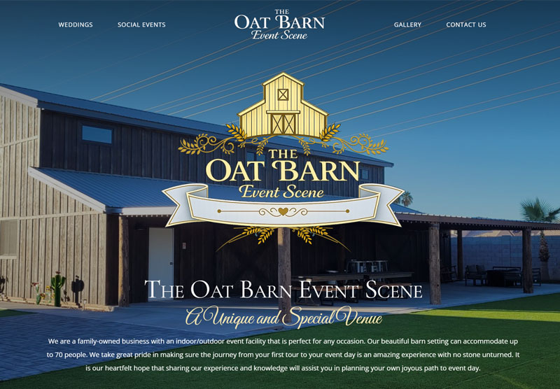 The Oat Barn website