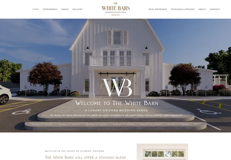 The White Barn website